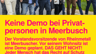 Keine Demo bei Privatpersonen